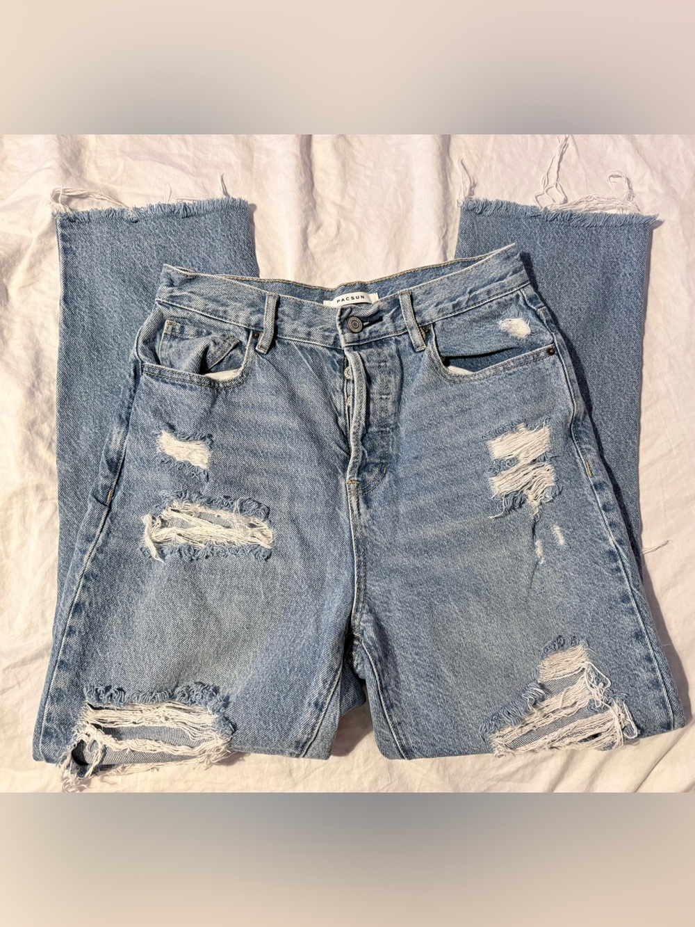 ✨PacSun High-Rise Distressed Straight Jeans✨